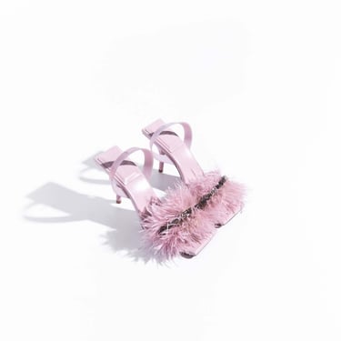 GIVENCHY Pink Feather Heels (Sz. 36)
