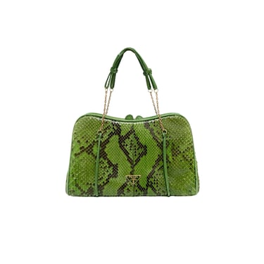 Prada Green Snakeskin Mini Bag