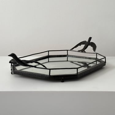 1930 – French Art Deco tray with iron birds 