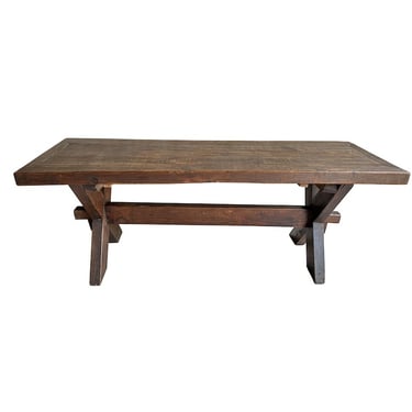Oak Trestle Table, France, 1950&#8217;s