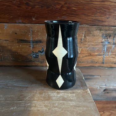 Vase - Black and White Geometrics 