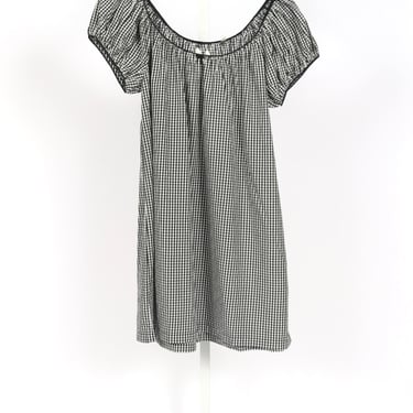 Julia Dress - Noir La Maddalena Gingham (By Phone Order Only)
