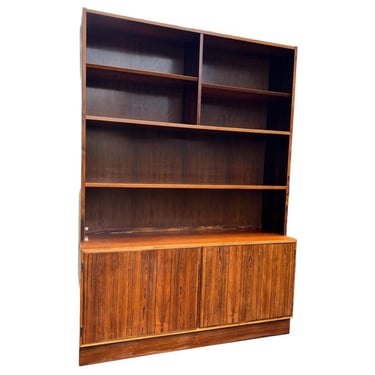 Free Shipping Within Continental US - Vintage Mid Century Modern Danish Bookcase Shelf Cabinet by Hundevad with Key 
