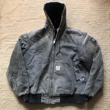 90s Carhartt Canvas Zip Jacket Medium Large 