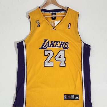 Vintage 2000s Los Angeles Lakers Kobe Bryant Stitched Basketball Jersey Sz. 54 (2XL)
