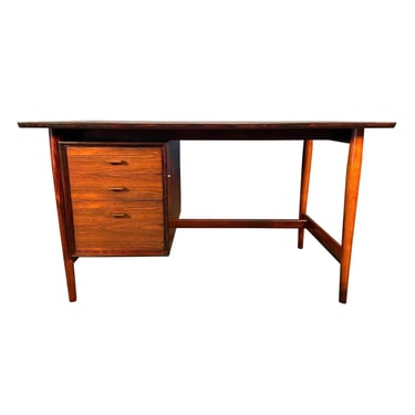 Vintage Danish Mid Century Modern Rosewood Desk by Arne Vodder for Sibast 
