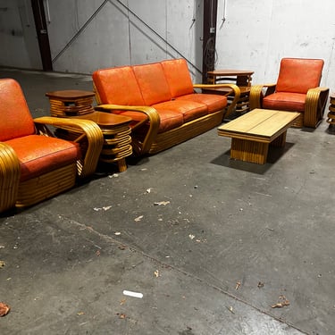Incoming! Huge Mid Century Paul Frankl 7 Piece Set! 
