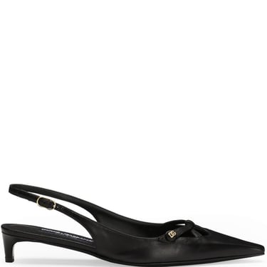 Dolce & Gabbana Women Leather Slingback Pumps