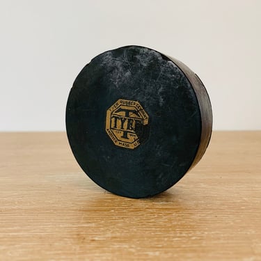 Vintage Tyer Rubber Company Puck Hockey Puck Made in Andover Massachusetts 