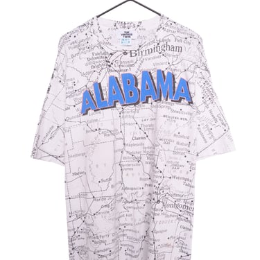 Alabama Map All-Over Tee USA