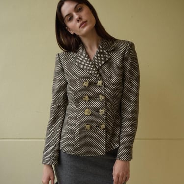 1990's Wool Jacket / Gianfranco Ferré Studio Wool Blazer / Designer Blazer / Minimal 90's Work Wear 