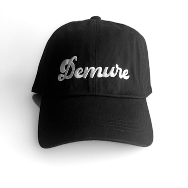 Demure Embroidered Baseball Cap