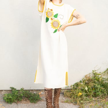 Natural Cotton Sunflower Dress