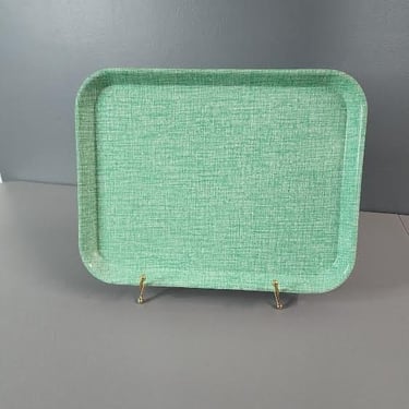One Green Woven Pattern Boltabest Serving Tray 