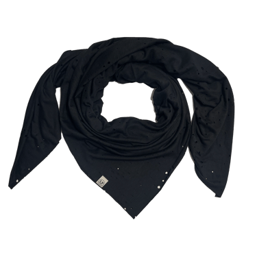 scarfs - blanket square - black