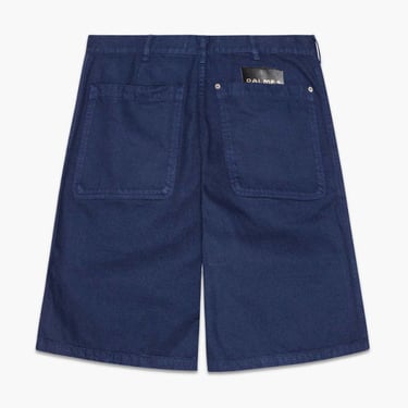 PALMES Twill Patch Shorts - Blue