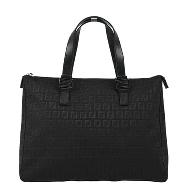 Fendi Black Zucchino Tote Handbag
