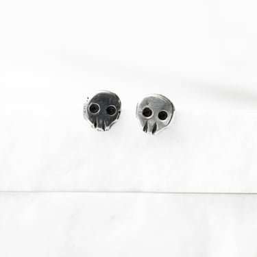 Sterling Silver Tiny Skull Studs