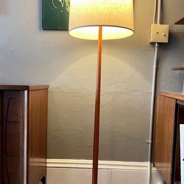 Simple Teak Floor Lamp from Sweden 58″ tall