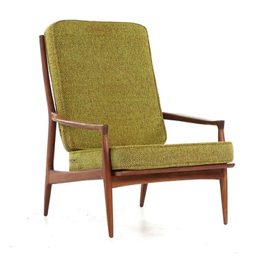 Selig Style Mid Century Walnut Lounge Chair - mcm 