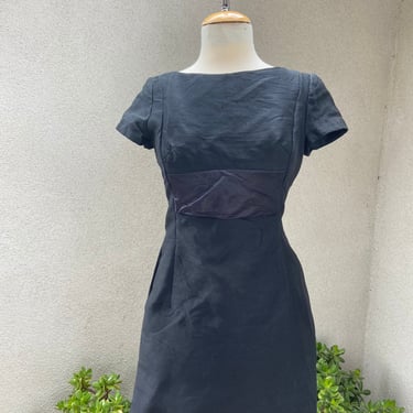 Vintage Wounded Bird cocktail black dress by Abbott East sz XS. 