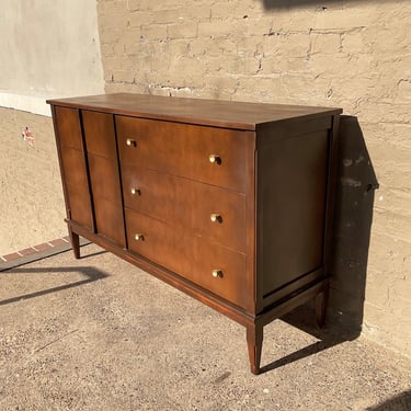 MCM Dresser with Metal Knobs