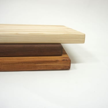 Solid Wood Reversible Cutting Board, Edge Grain Food safe Cheese Boards - Maple 