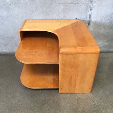 Heywood Wakefield Mid Century Modern Three Tier Corner Lamp Table