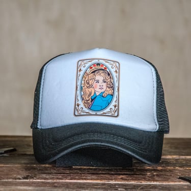 Ready to Ship | Trucker Hat | Hand Printed | Dolly 