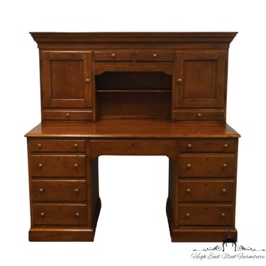DREXEL HERITAGE Country Collectibles 60" Office Writing Desk w. Storage Credenza Top 630-597-2 