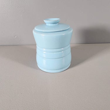 Frankoma Pottery 26T Blue Canister Jar 