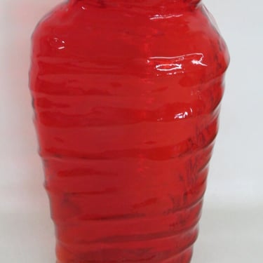 Consolidated Red Catalonian Triangle Shaped Vase 2804B