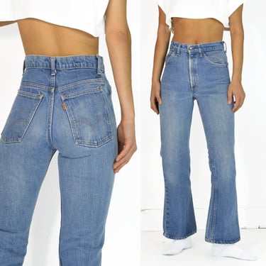 Vintage 70s Levi's 646 Bell Bottom Jeans, 27.5” 