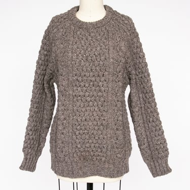 1970s Wool Knit Fisherman Sweater S 