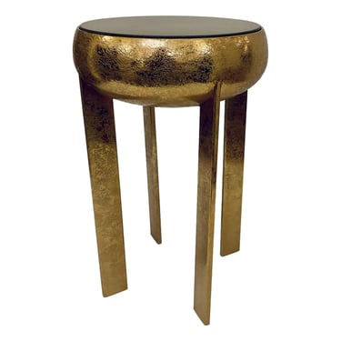 John Richard Textured Gold Annula Side Table