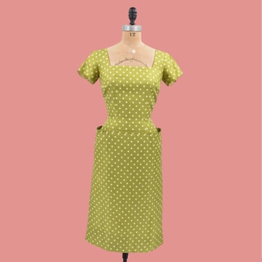 1950s Pickled Martini silk cocktail dress 