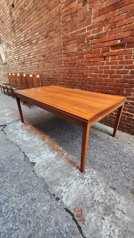 Extra Large Danish Teak Expandable Table