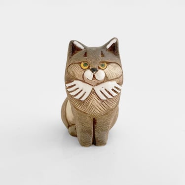 Artesania Rinconada Somali Cat #34A Earthenware Ceramic Figurine 