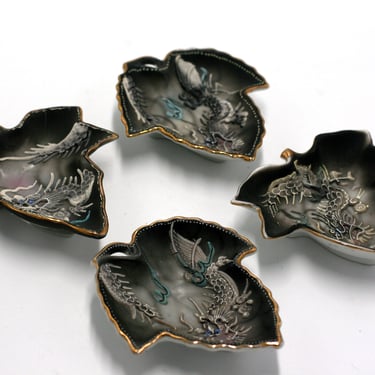 vintage dragon ware small plates made in japan 