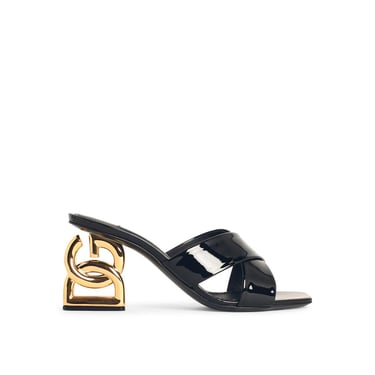 Dolce & Gabbana Black Leather Sandals Women