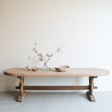 Antique Oak Monastery Table