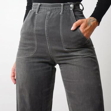 1950's Petite Faded Side Zip Jeans