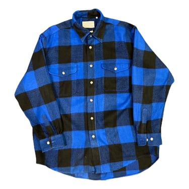 (L) Vintage Blue/Black Flannel 022522 JF