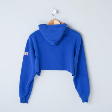 Vintage 90s Florida Gators Cropped Hoodie - stitched lettering & logo - college, crop top, nineties - Women's M 