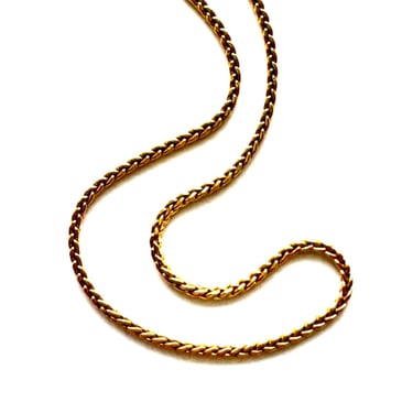 Vintage Napier Gold Chain Necklace 70s 80s Jewelry 