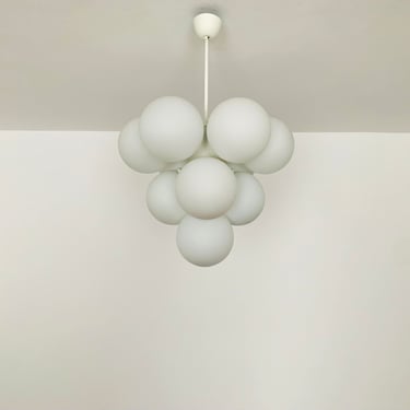 Stunning Mid-Century Modern Opaline Sputnik Chandelier | 1960s 