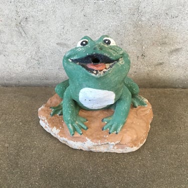 Vintage Cement Frog