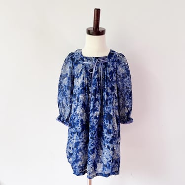 SIZE 2T/3T Floral Girls Dress / Vintage Printed Floral Dress Little Girls Dress April Cornell / 3 Year Toddler Dress 