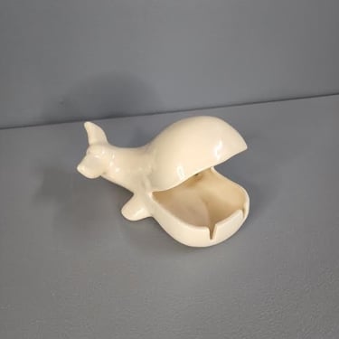 Vintage Ceramic Whale Ashtray 