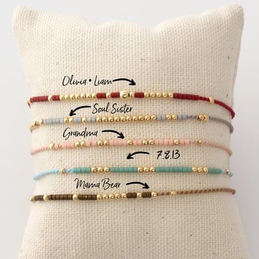 Silk String Morse Code Bracelet, Custom Silk Beaded Bracelet, Personalized Friendship Bracelet, Red Silk String Morse Code, Gift for Her 